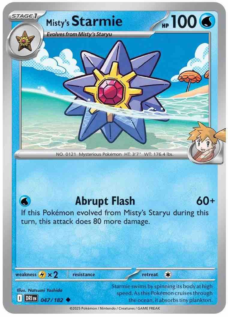 Breaking Down Misty’s Staryu and Misty’s Starmie in Scarlet & Violet: Destined Rivals
